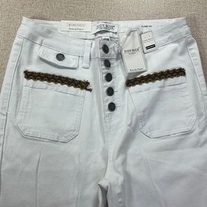 Judy Blue High Waist Flare Fit Button Fly Jeans Women’s Size 9/29 White NWT